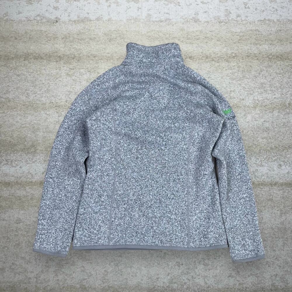 Vintage Y2K Patagonia Half Zip Jacket Womens XS Grey Cotton Uber Eats Embroidery - Picture 2 of 4